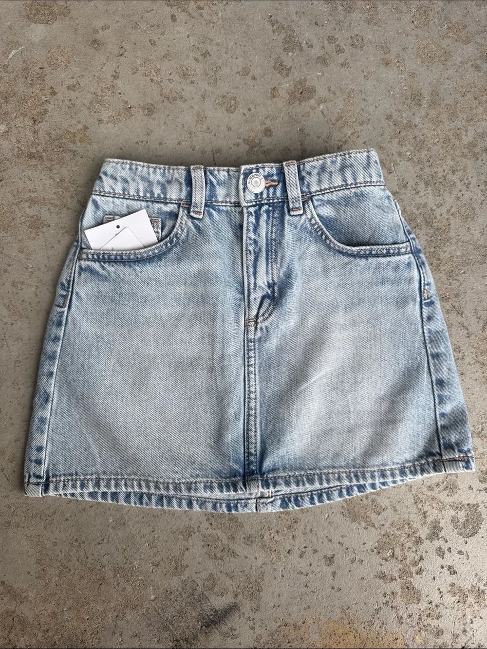 H&M Girls Light Blue Denim Mini Skirt